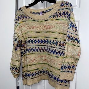 Patterned sweater